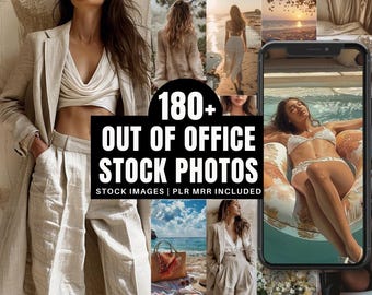 Fotos de stock de marca virtual femenina / Imágenes sin rostro fuera de la oficina / Plantillas de Instagram de estilo de vida de chica jefa con estética minimalista PLR MRR