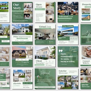Luxury black and gold real estate templates Canva, premium realtor Instagram posts for high-end property marketing
