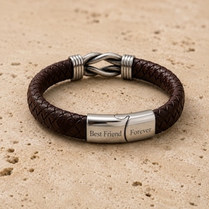Custom Friendship Bracelet Birthday Gift For Best Friend Sentimental Gifts For Boyfriend Personalized Best Friend Bracelet For Men Engraved