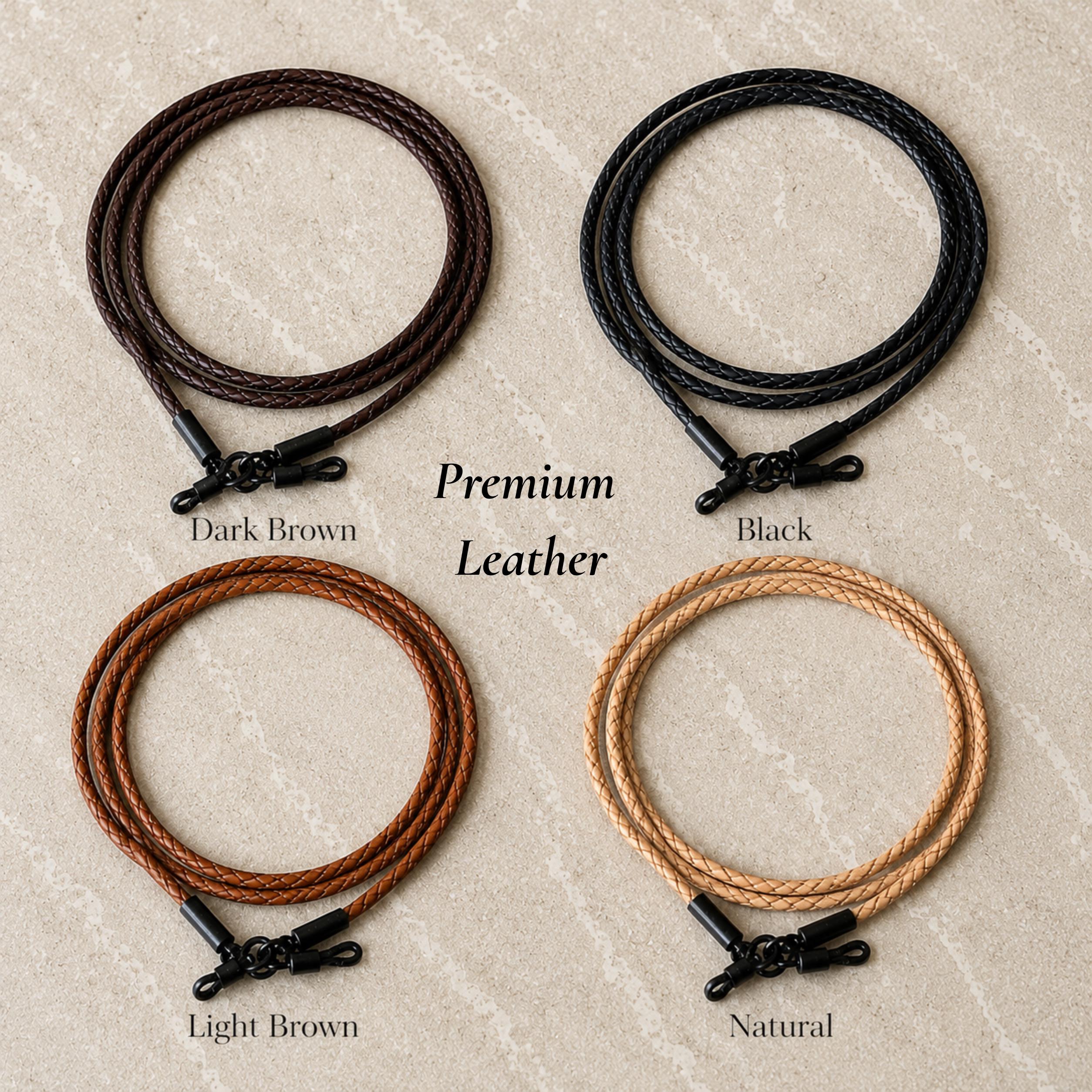 Leather Necklace Eyeglass Holder - Etsy