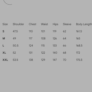 May include: A product size chart with measurements in centimeters. The chart includes sizes S, M, L, XL, and XXL, with corresponding shoulder, chest, waist, hips, sleeve, and body length measurements. The brand name "CRAFTS BY MESHU" is at the top.