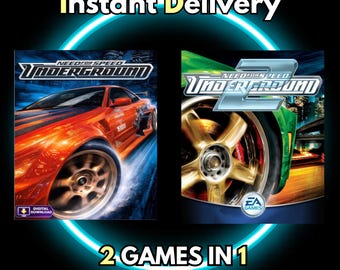 Lot de 1 et 2 pièces Need for Speed Underground | Téléchargement numérique | Jeux de course de rue classiques