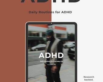 ADHD Daily Routine Guide | Printable Planner and Workbook PDF Download | Research Backed