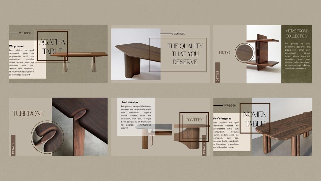 Presentation Template for Canva – Modern Minimalist Product Catalog ...