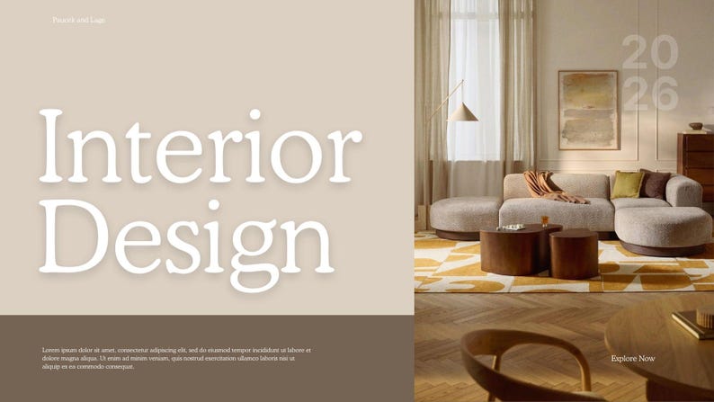 Interior Design Presentation Template | Minimal Website Portfolio ...