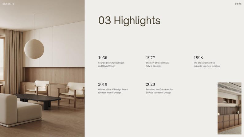 Modern Minimal Interior Design Pitch Deck – 16 Page Canva Portfolio ...