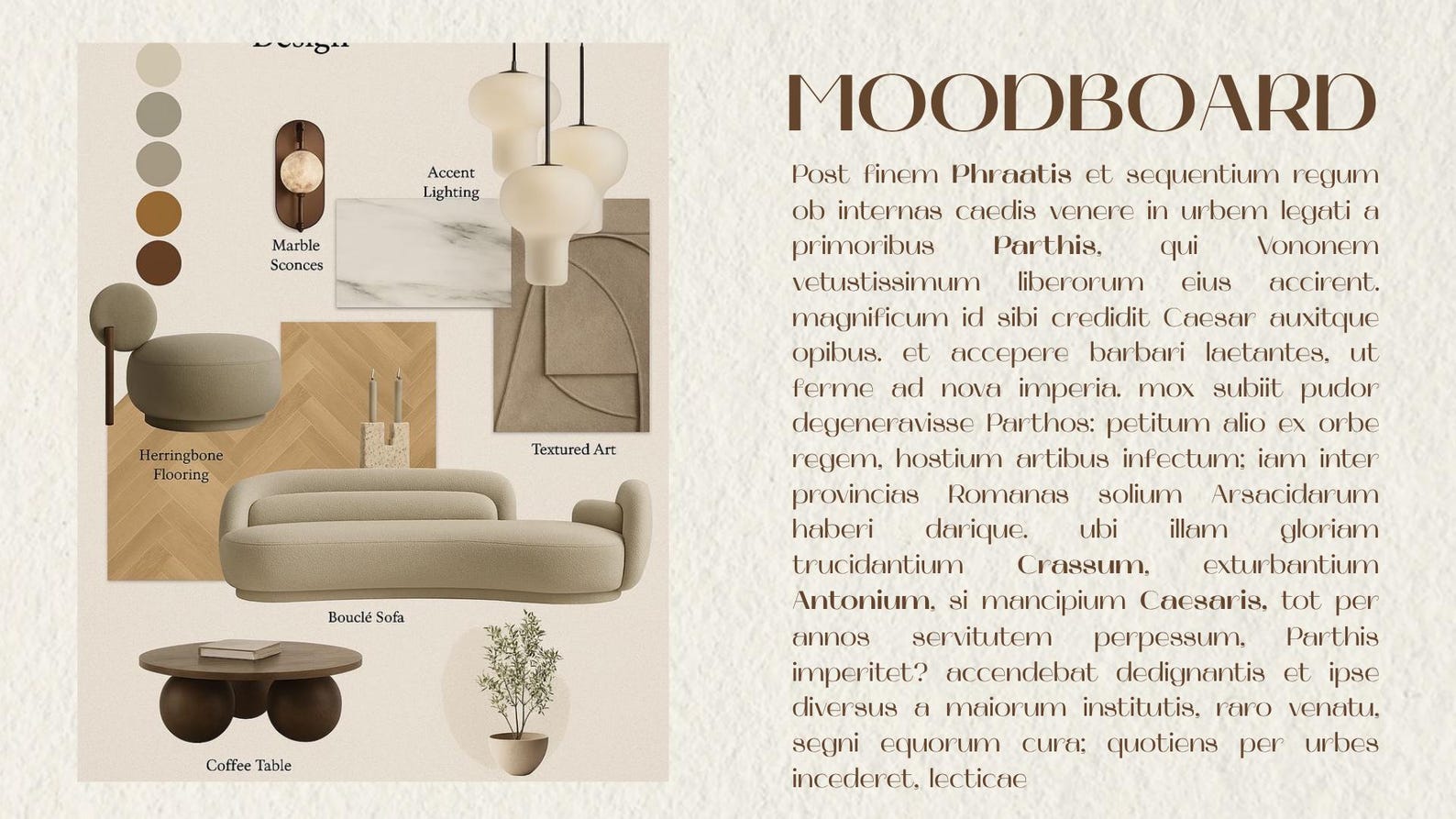 Interior Design Concept Board Template – Canva Presentation, Furniture ...