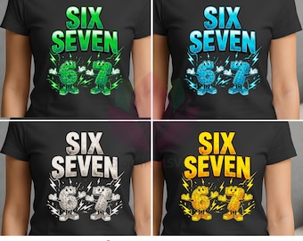 Steal a Brainrot Six Seven PNG Bundle | Italian Brainrot Meme | 67 Ice Cream Drip | Kids Gaming Meme PNG | Digital Instant Download