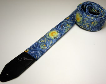 Starry Night - Van Gogh - Popular Painting -Handmade - Astronomy - Acoustic - Electric - Bass