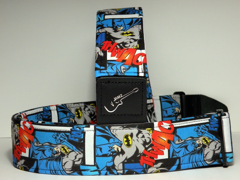 Superhero Comic Strip Handmade Guitar Strap This is NOT a licensed product image 2