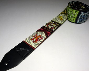 Wizard Guitar Strap - This is NOT a licensed product - Witches - Crests - Stained Glass