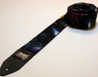 Space Jamz Guitar Strap-Galaxy-Solar System-Milky Way-Planets-Astronomy-Fits All Sizes-Handmade