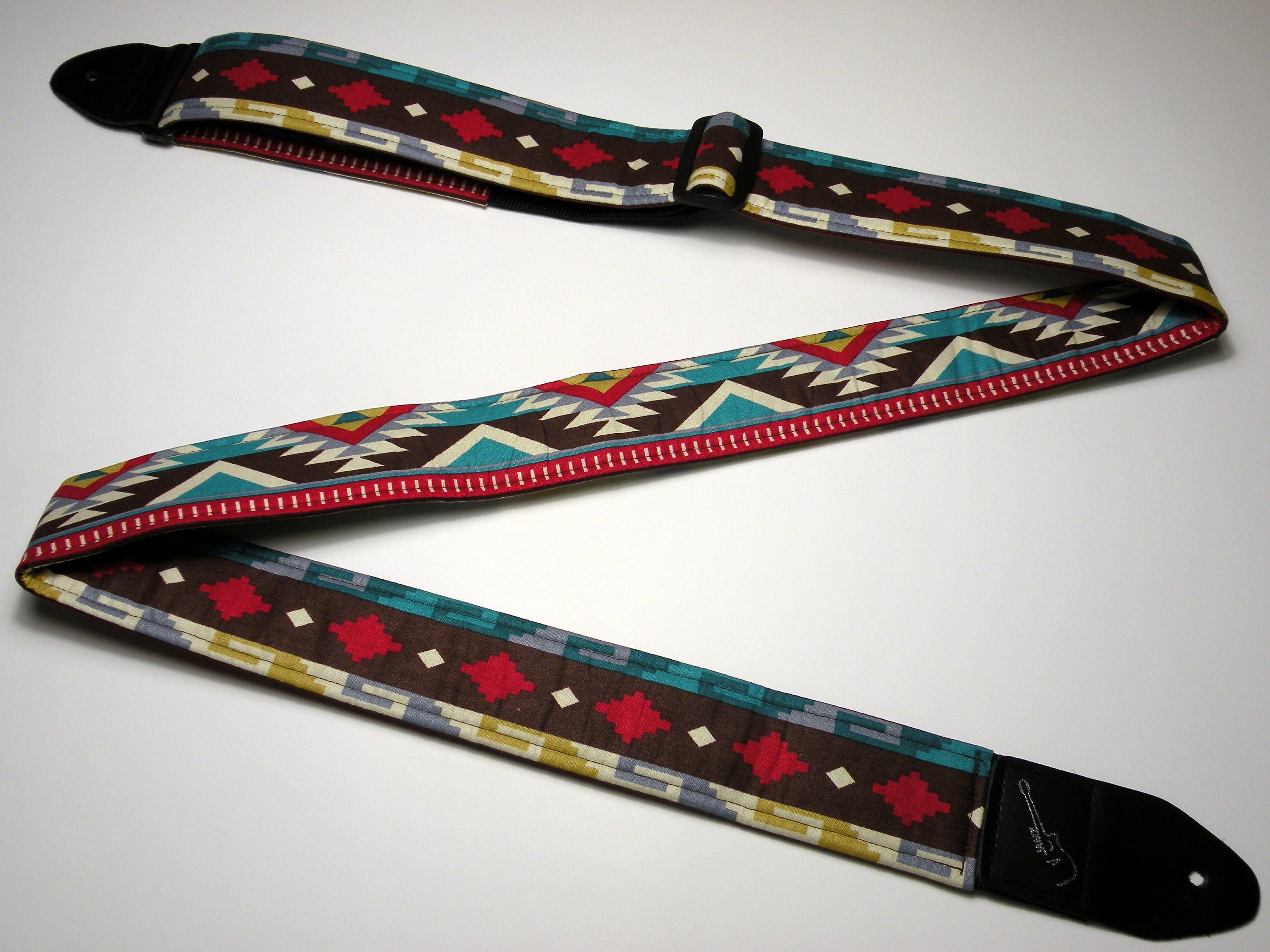 INCA Handmade Southwestern Guitar Strap - Native American - Turquoise ...