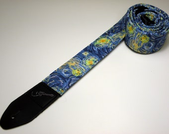 Starry Night - Van Gogh - Popular Painting -Handmade - Astronomy - Acoustic - Electric - Bass