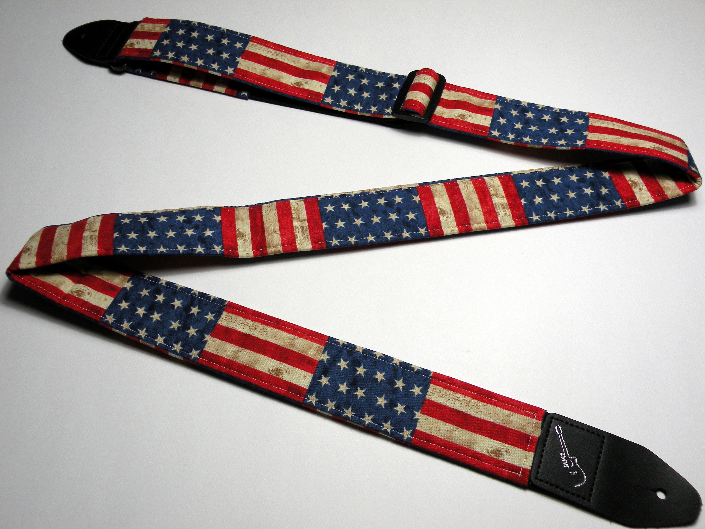 Stars & Stripes American Flag Guitar Strap America - Etsy