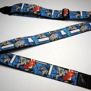 Superhero Comic Strip Handmade Guitar Strap This is NOT a licensed product image 3