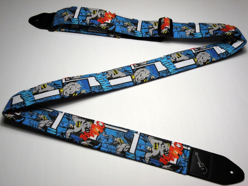 Superhero Comic Strip Handmade Guitar Strap This is NOT a licensed product image 3