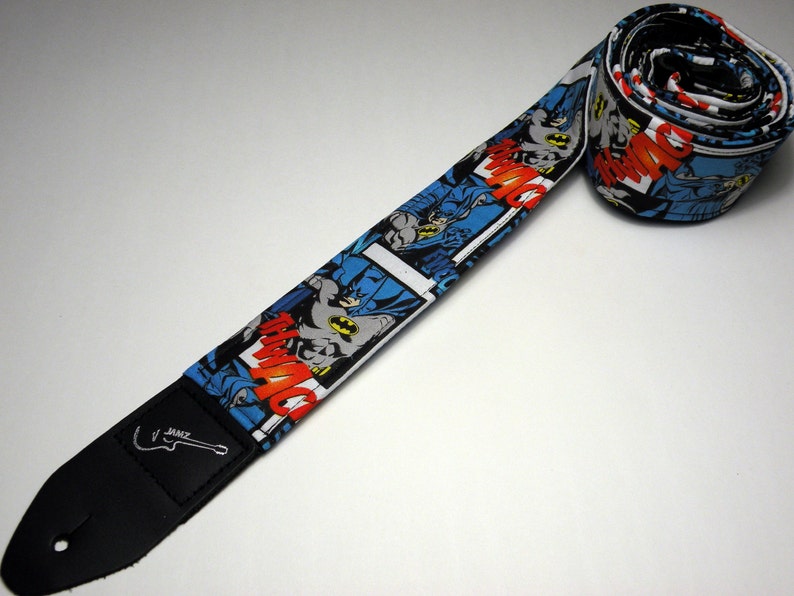 Superhero Comic Strip Handmade Guitar Strap This is NOT a licensed product image 1