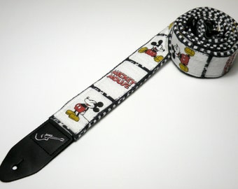 Mouse Guitar Strap  - This is NOT a licensed product - Kids - Fits Full and Junior Sized Guitars - Handmade