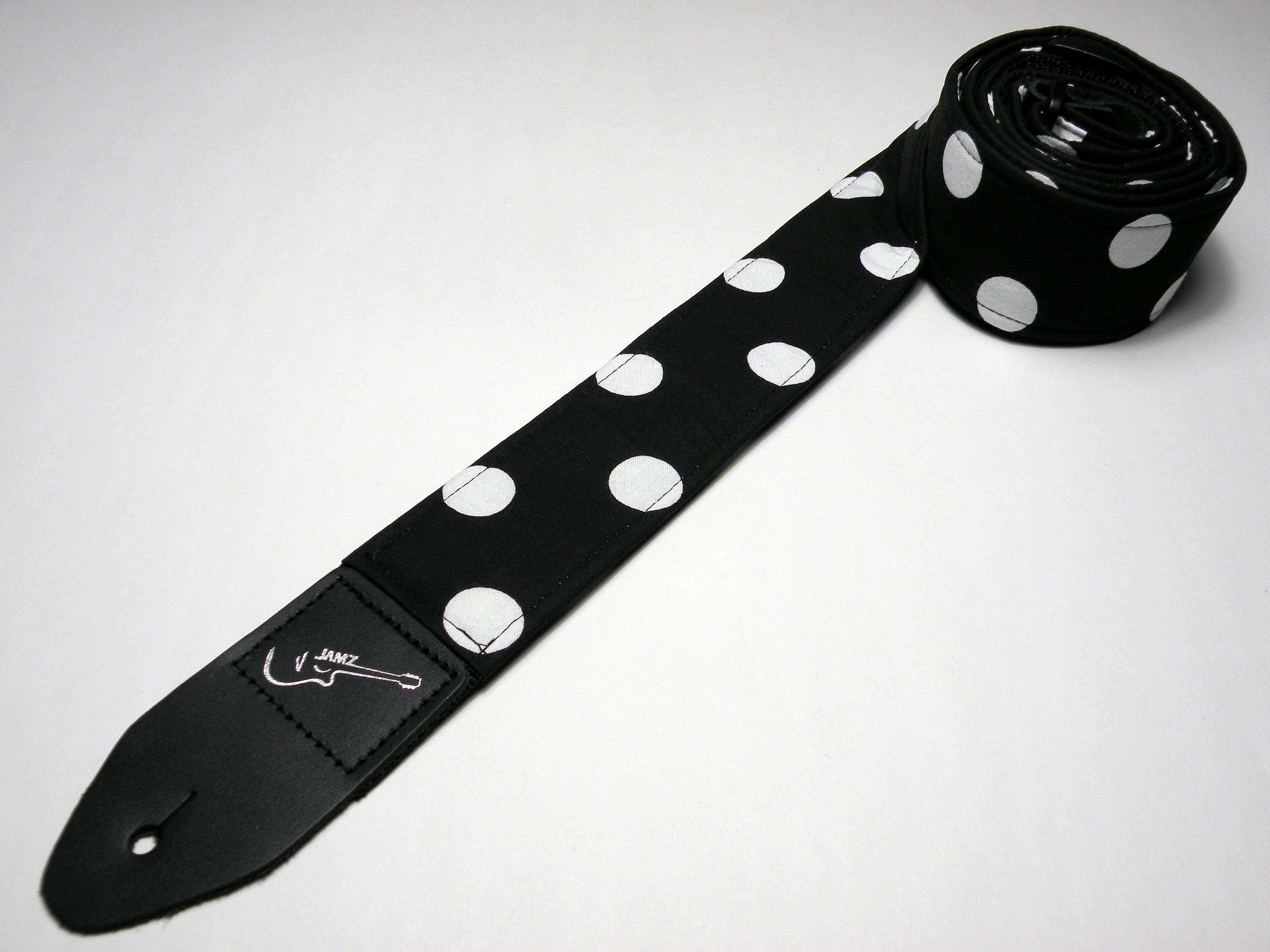 Polka dot guitar strap deals