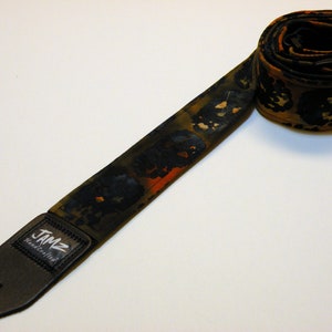 NIGHTMARE on JAMZ STREET Handmade Guitar Strap - Tie Dye Skulls - Limited Edition - Day of the Dead