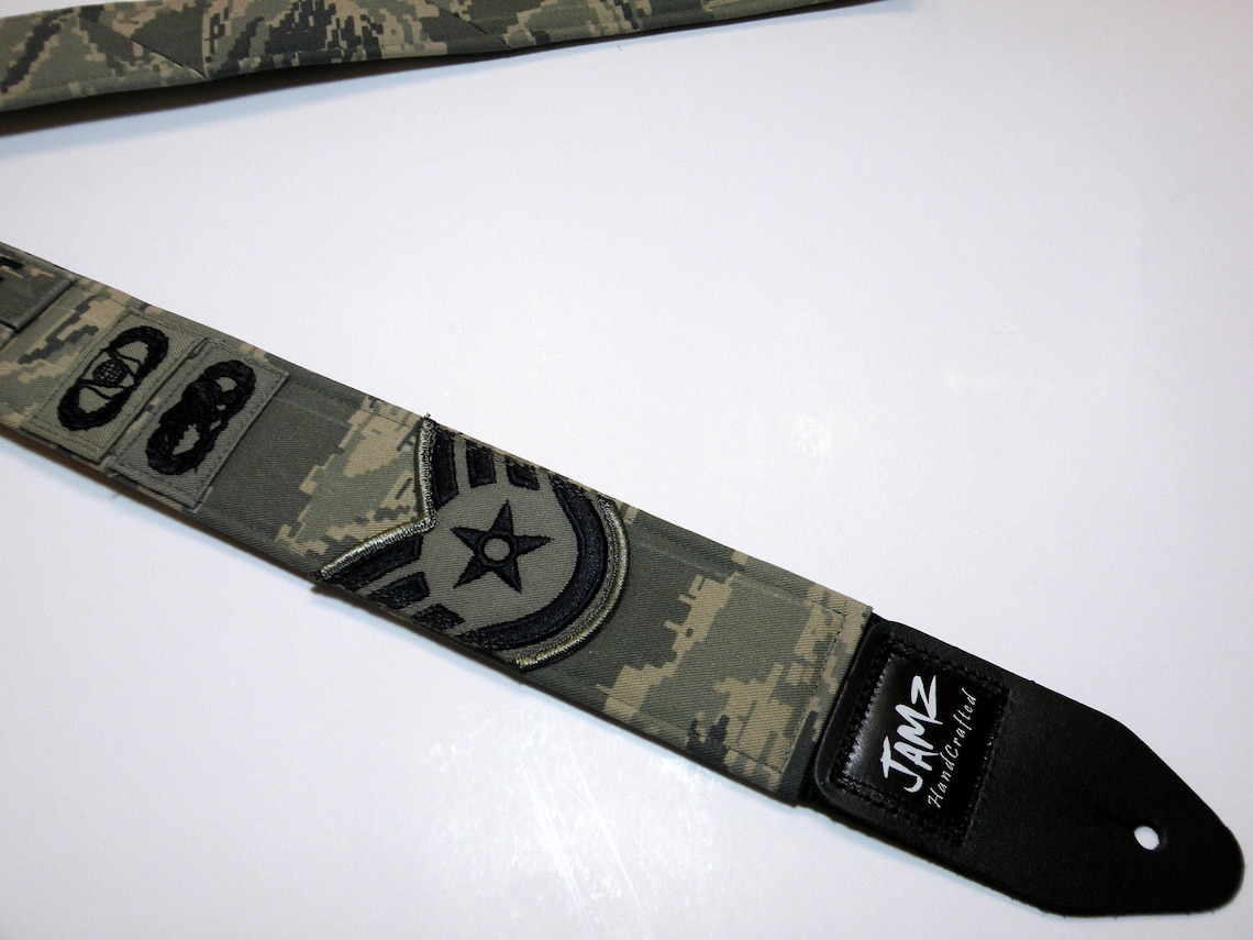 Customized Military Guitar Strap Made completely from YOUR Etsy
