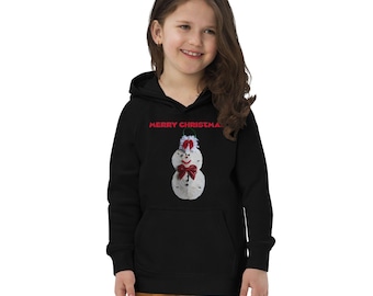 Kinder Schneemann Weihnachten Sweatshirt, Festlicher Urlaub Spaß Hoodie