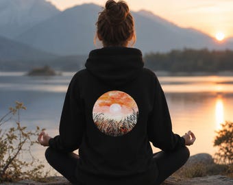 oversized hoodie, gift fro him and her, vacation cermony, meditation jogging, nature and emotion