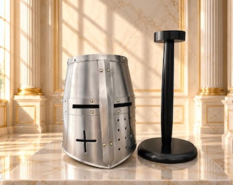 Templar Crusader Helmet :  Knight helmet , Medieval Armour ,Gift for Him