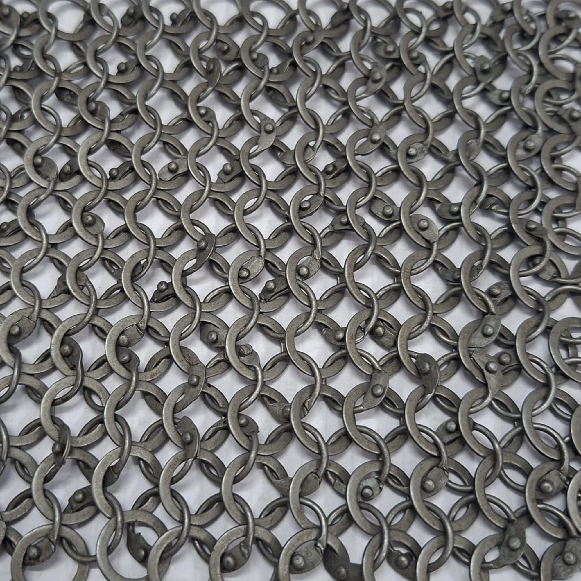 Five Rings Rivet Chainmail Chainmail Sheet - 9MM Round Ring Riveted , Ren Faire Costume - Etsy