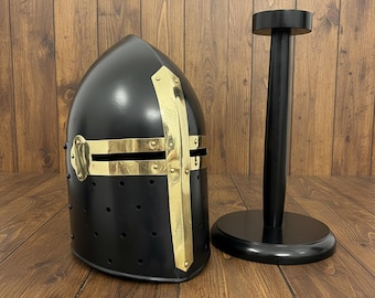 New  Sugerloaf Helmet  with free wooden stand , Crusader Helmet