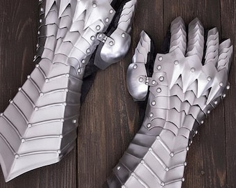 Ringwraith Nazgûl Black Steel Gauntlets – Medieval Armor Gloves | Gift for Him