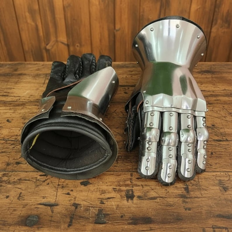 14th Century Hourglass Gauntlets – Medieval Steel Hand Armor for LARP ...