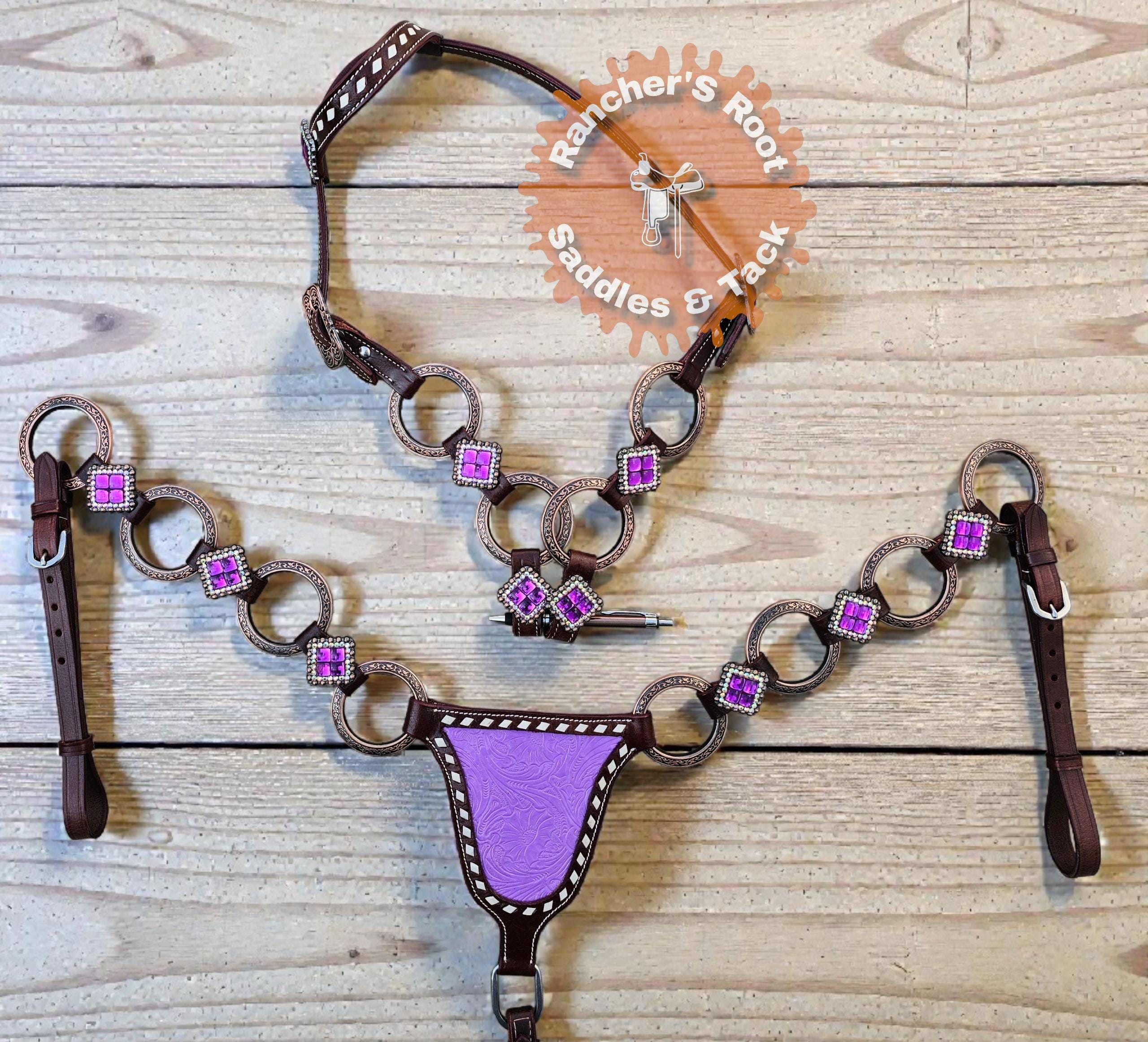 Donegal - Collier avec pendentif, Licorne, 6448, frange violette