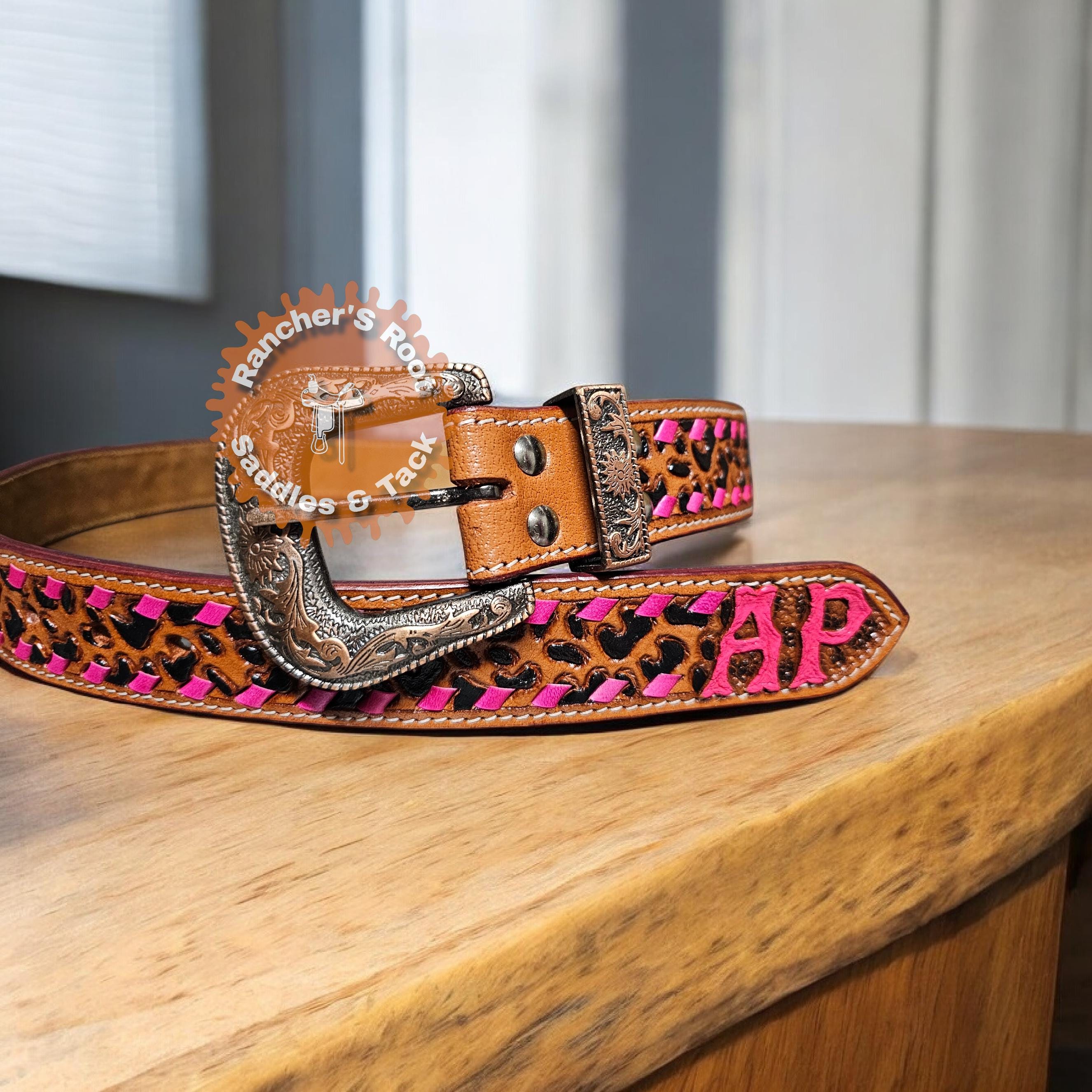 Cheetah Western Belt - Etsy
