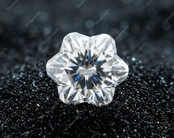 Blume Labor gewachsener Diamant | IGI-zertifizierter Diamant | Blumensymbol Stein für Individuelle Schmuck
