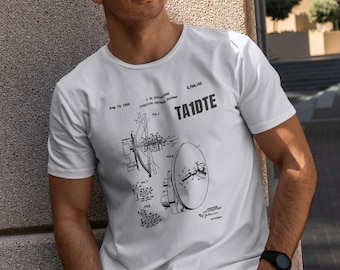 Custom Callsign Ham Radio Antenna Shirt, Amateur Operator Gift