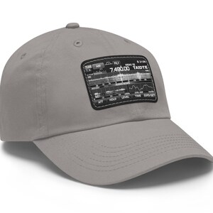 Custom Callsign Ham Radio Hat, Amateur Transceiver Leather Patch Cap