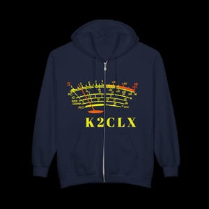 Ham Radio Hoodie – Call Sign Sweatshirt – Amateur Radio Gift – S-Meter Design – Personalized Operator Shirt