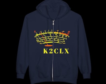 Personalized Ham Radio Hoodie – Call Sign S-Meter Design