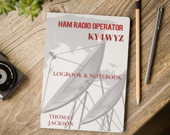 Personalized Ham Radio Logbook | Custom Call Sign, QSO Journal