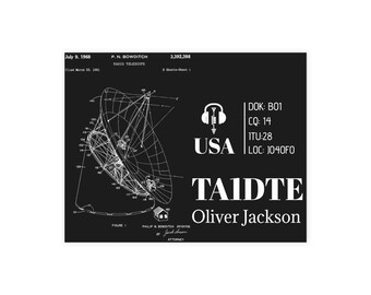 Custom Ham Radio QSL Cards, Personalized Call Sign Cards, Amateur Radio Contact Cards, Ham Operator Gift, DXing QSO Cards