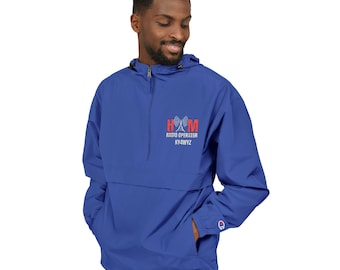 Custom Ham Radio Jacket, Embroidered Call Sign Anorak, Amateur Radio Windbreaker, Antenna Design