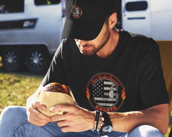 Ham Radio T-Shirt - American Flag Amateur Radio Tee - Gifts for Operators