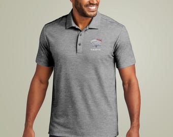 Custom Callsign Ham Radio Polo Shirt – Personalized Operator Moisture-Wicking SW Meter Design