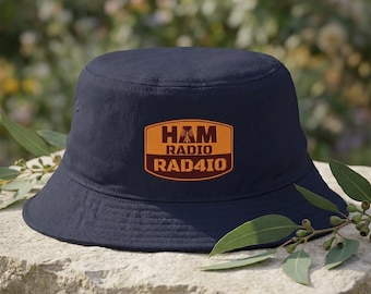 Benutzerdefinierte Ham Radio Rufzeichen Eimer Hut für Funkamateure, personalisierte Outdoor Sonnenhut