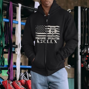 Ham Radio Sweatshirt - Custom Call Sign Hoodie – Gift for Amateur Radio Operators