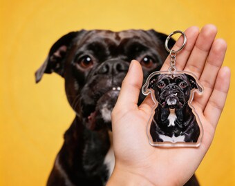 Llavero personalizado con foto, adorno magnético