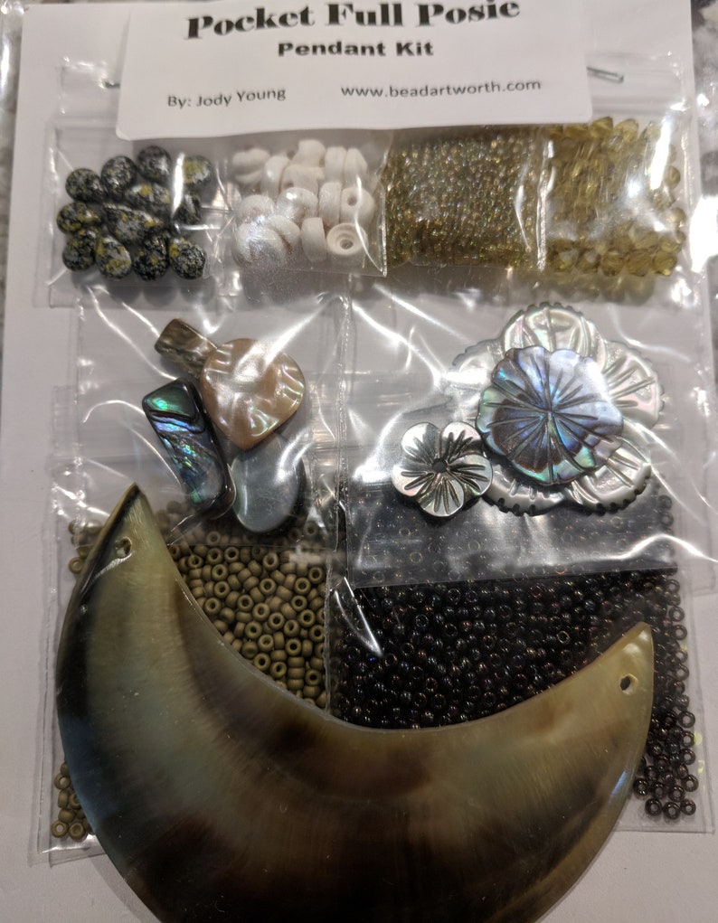 Pocket Full Posie Raised Texture Bead Embroiery Kit