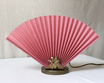 vintage fan table lamp